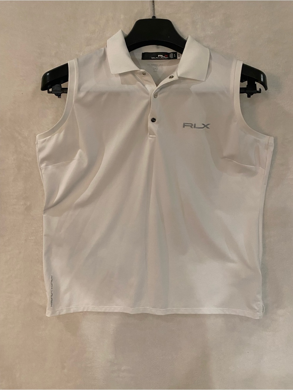 Ralph Lauren RLX White Sleeveless Polo Tank